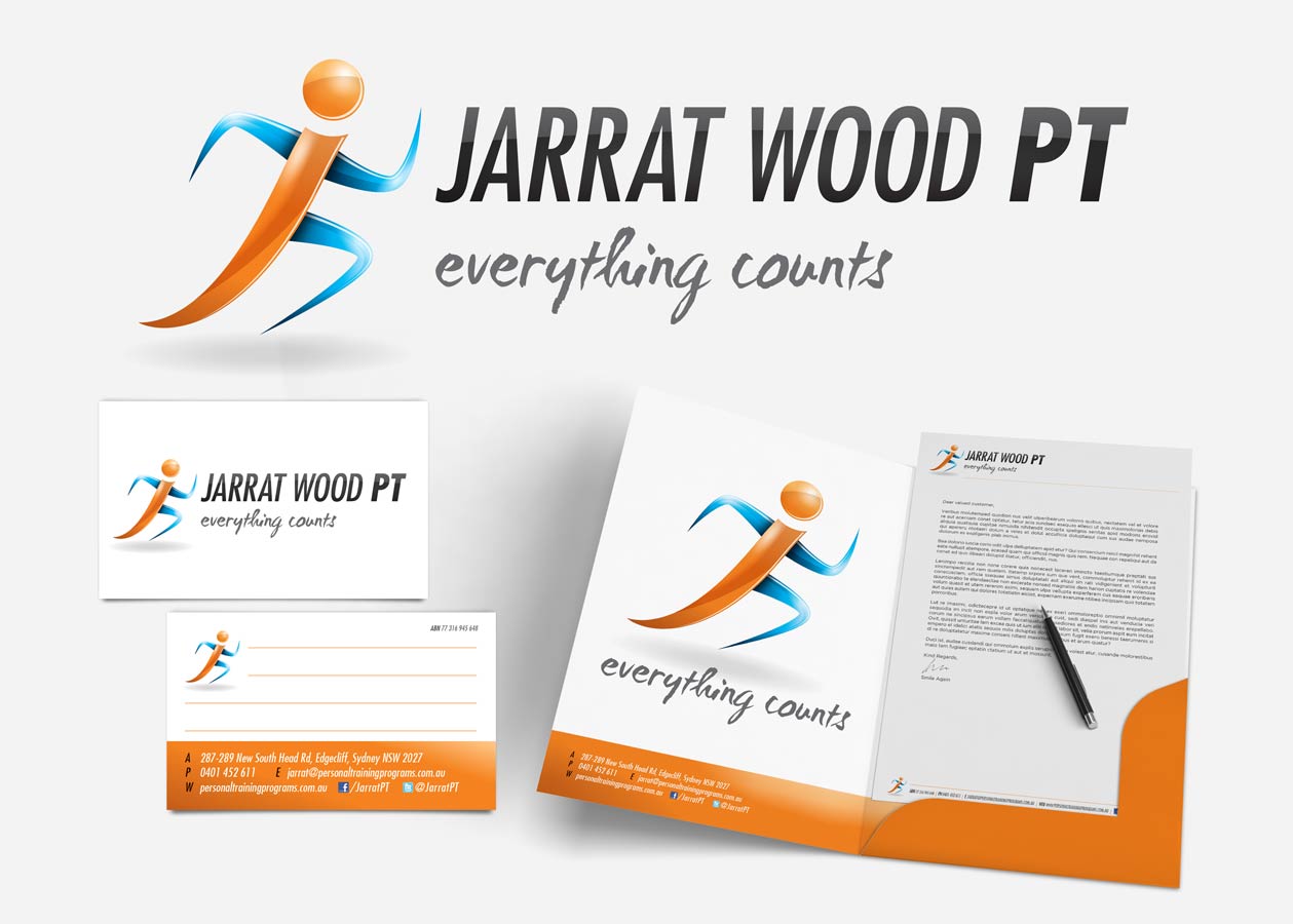 Jarrat Wood PT Logo Design