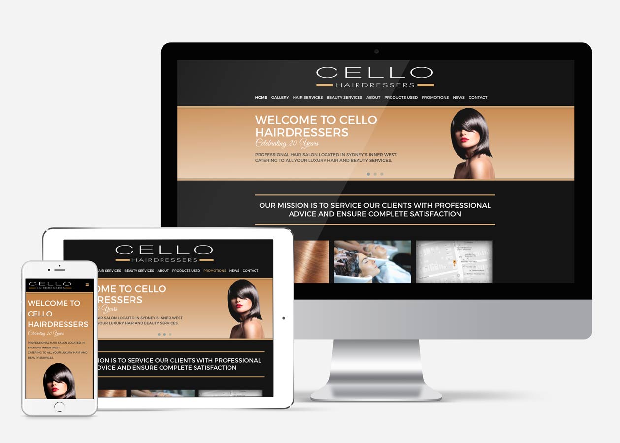 Cello Hairdressers Website