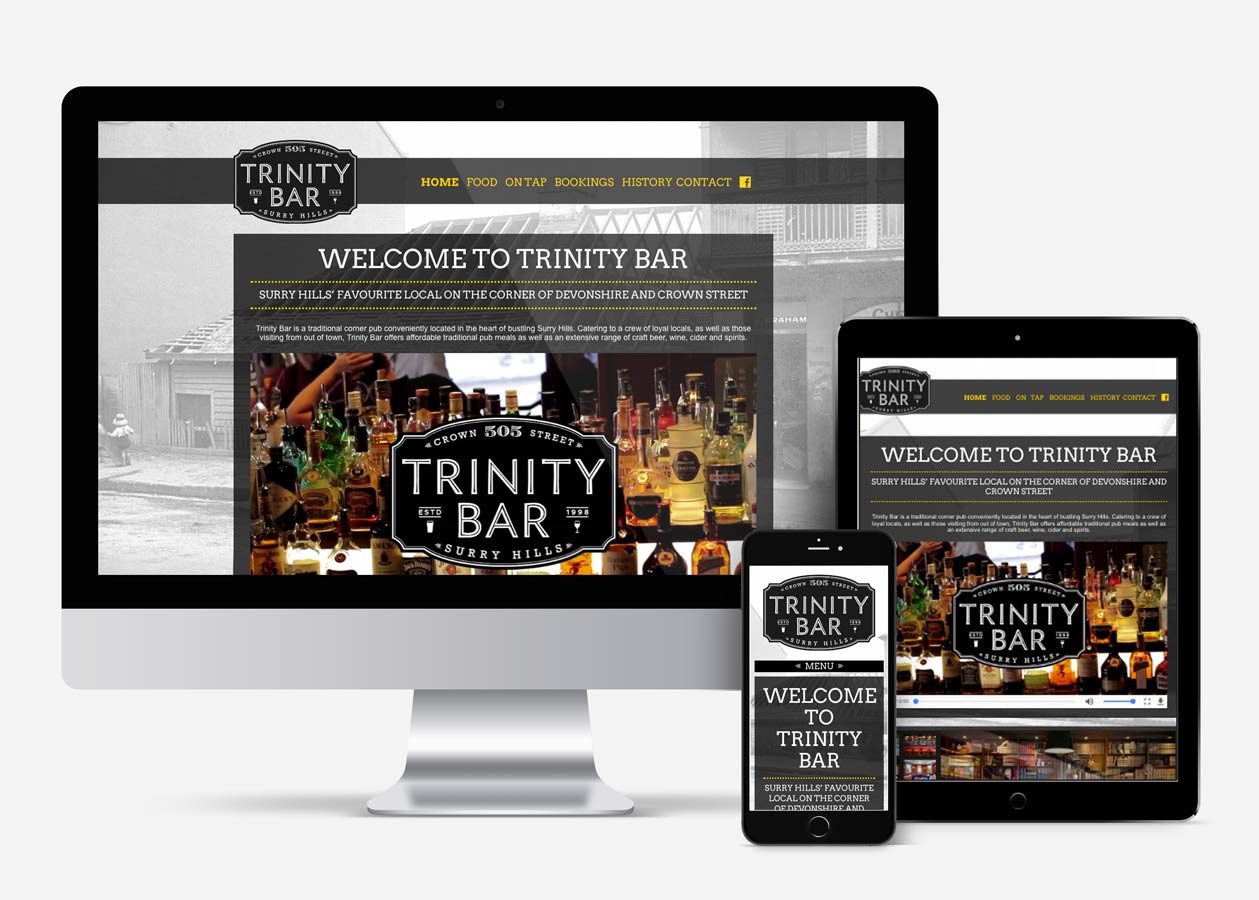 Trinity Bar Website
